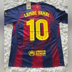 Nike Blue and Red FC Barcelona Home Football Jersey with Yellow Accents